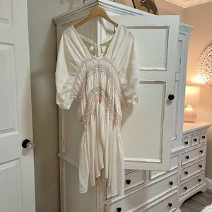 Free People Ivory Boho Dress Size Medium